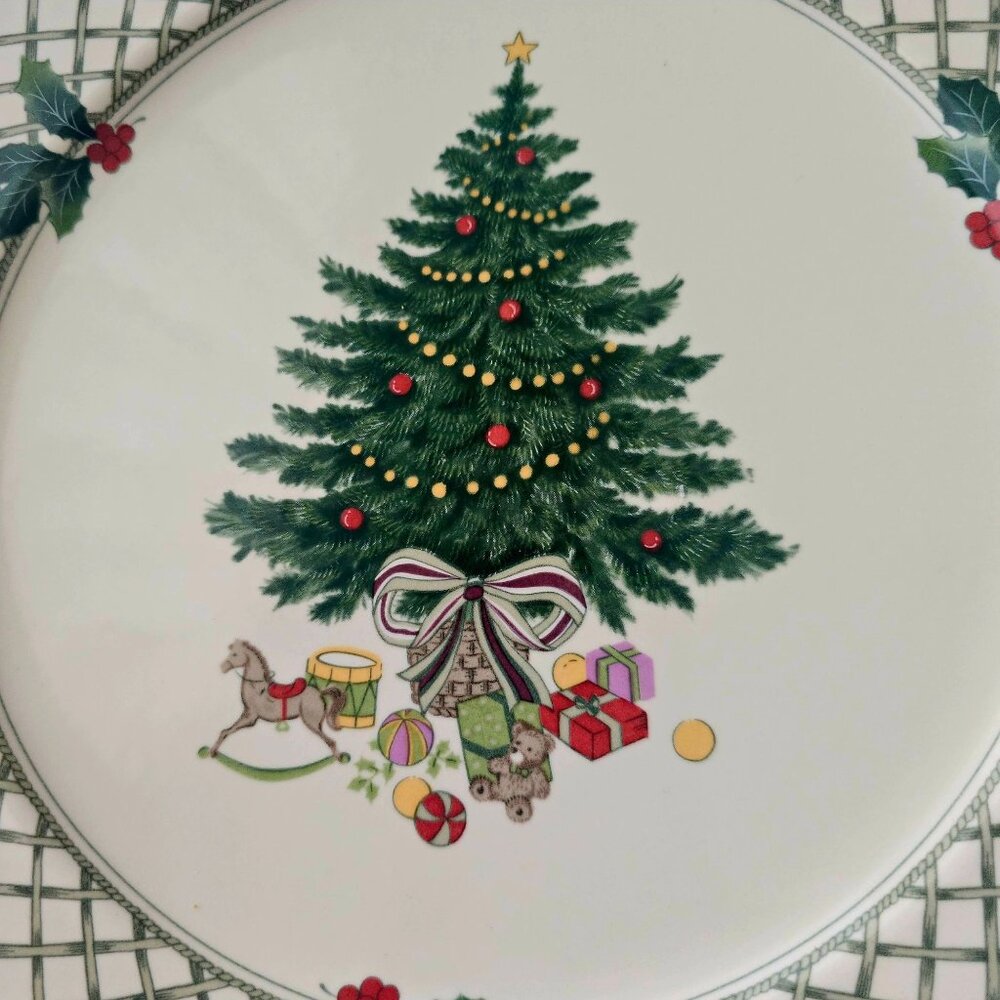 Mikasa Christmas Story Serving Plate 12.5" platter round romantic country dishw - Picture 2 of 9